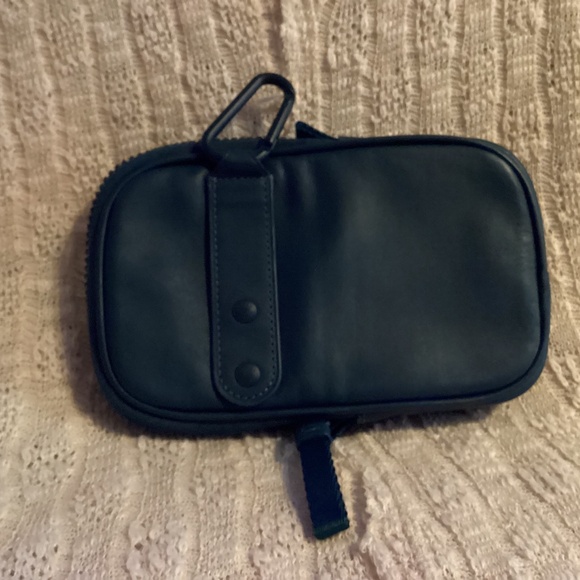 Coach Teal Blue Leather Hybrid Pouch Belt Bag Unisex - Picture 2 of 10